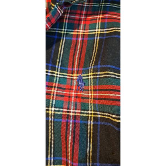 Polo Ralph Lauren Slim Fit Size Large Christmas Shirt Plaid Button Up - Picture 2 of 5